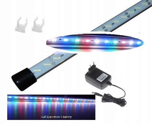 

Oswietlenie Akwarium Full Spektrum 4 Kol. 50 CM