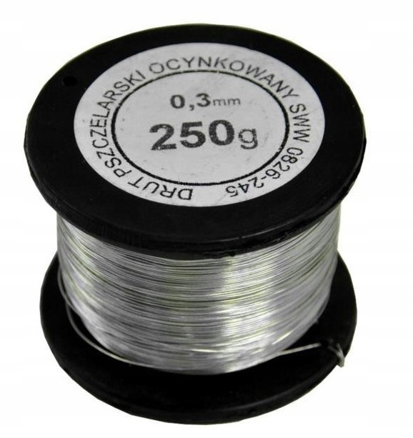 

Drut pszczelarski do ramek 0,3mm 0,250g Ocynk