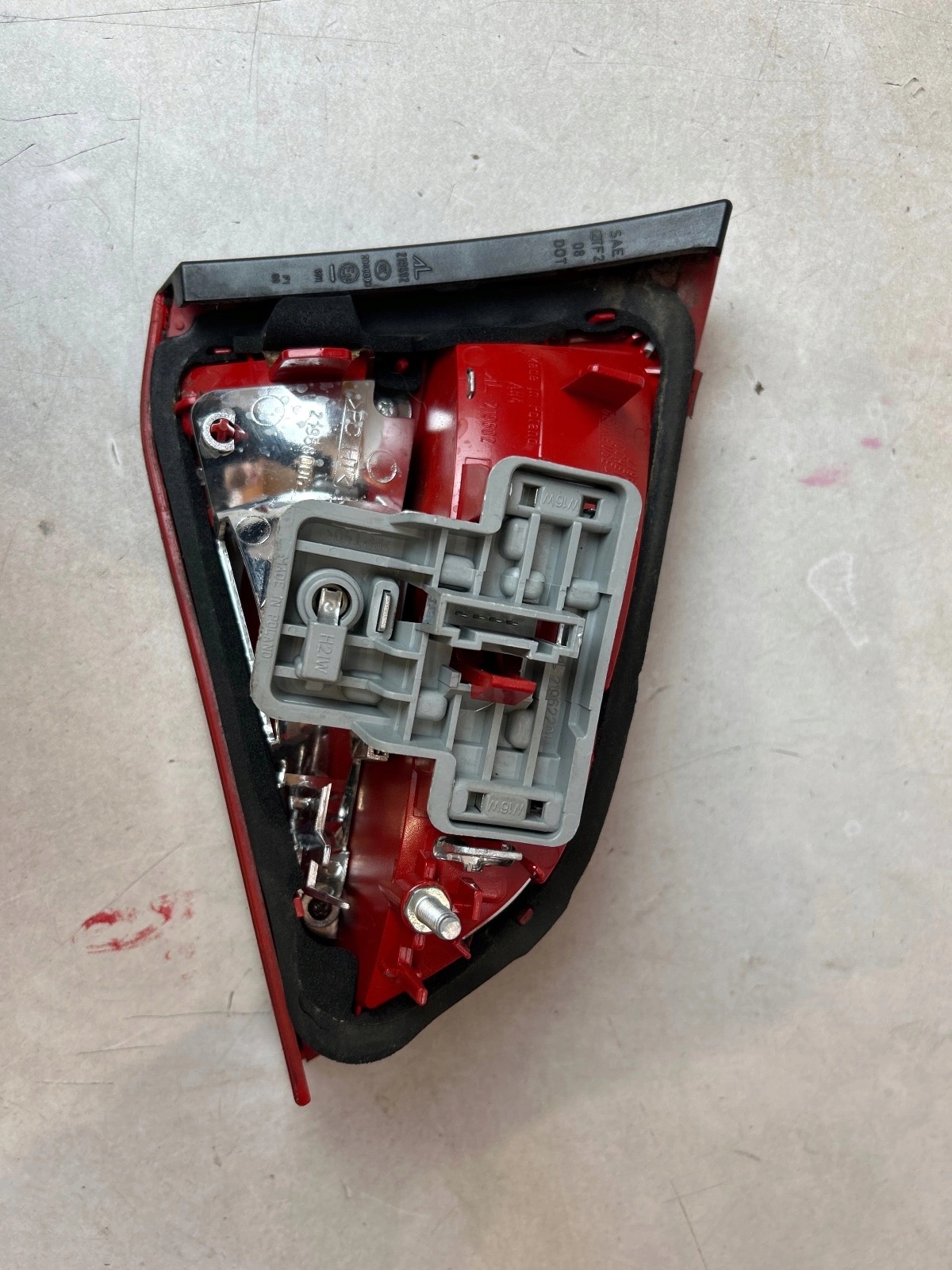 light rear part rear right to the bonnet Audi A4 B8 Kombi