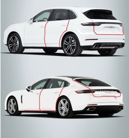 TAŚMA OCHRONNA NA PROGI DRZWI SAMOCHODU 70mm x 5M Producent inny