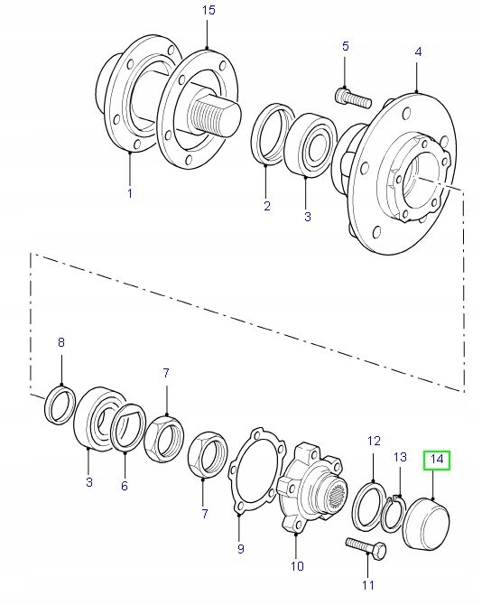 Kapturek zabieraka półosi Land Rover Discovery Defender Range Rover Producent części Inny