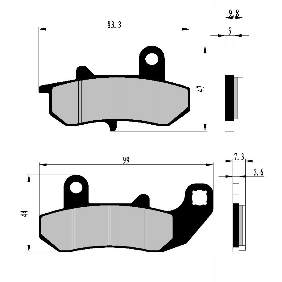 KLOCKI HAMULCOWE TYŁ SUZUKI DR 650 R RU DAKAR Producent Nistal