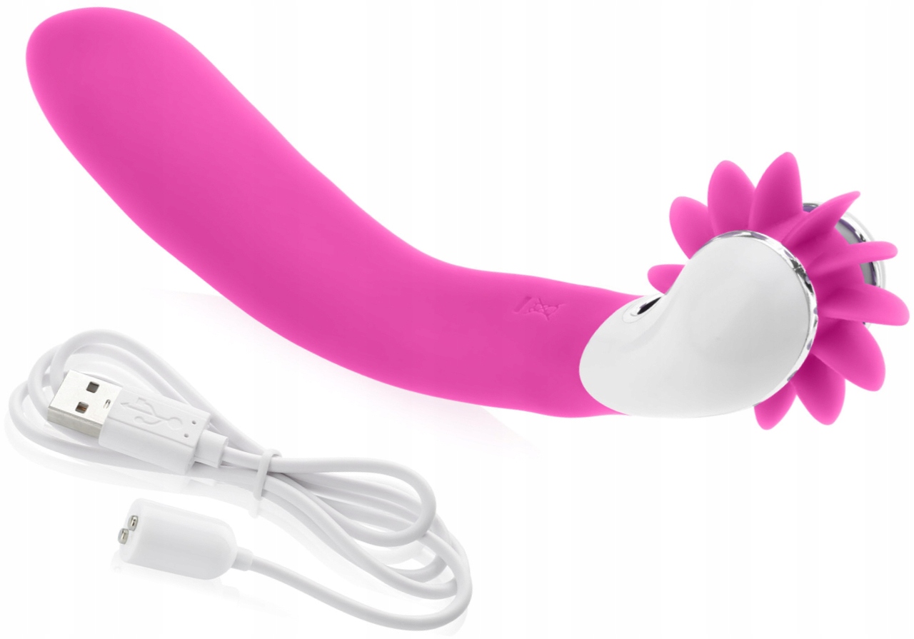 

Dwustronny Wibrator 2w1 Obrotowy Języczek 24 Opcje