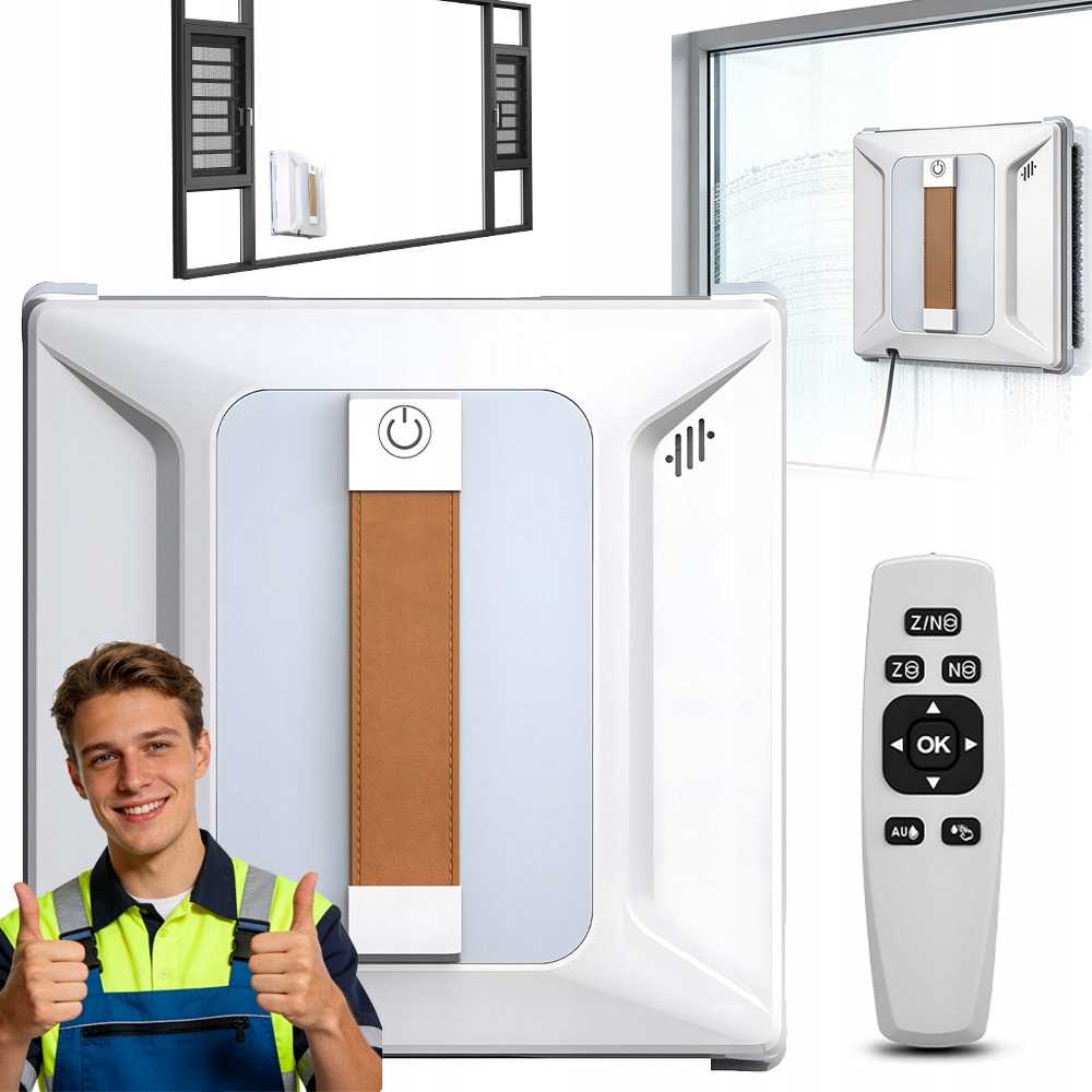 Robot Myjący Okna Inteligentny Z Pilotem I Spryskiwaczem Wysoka Wydajność