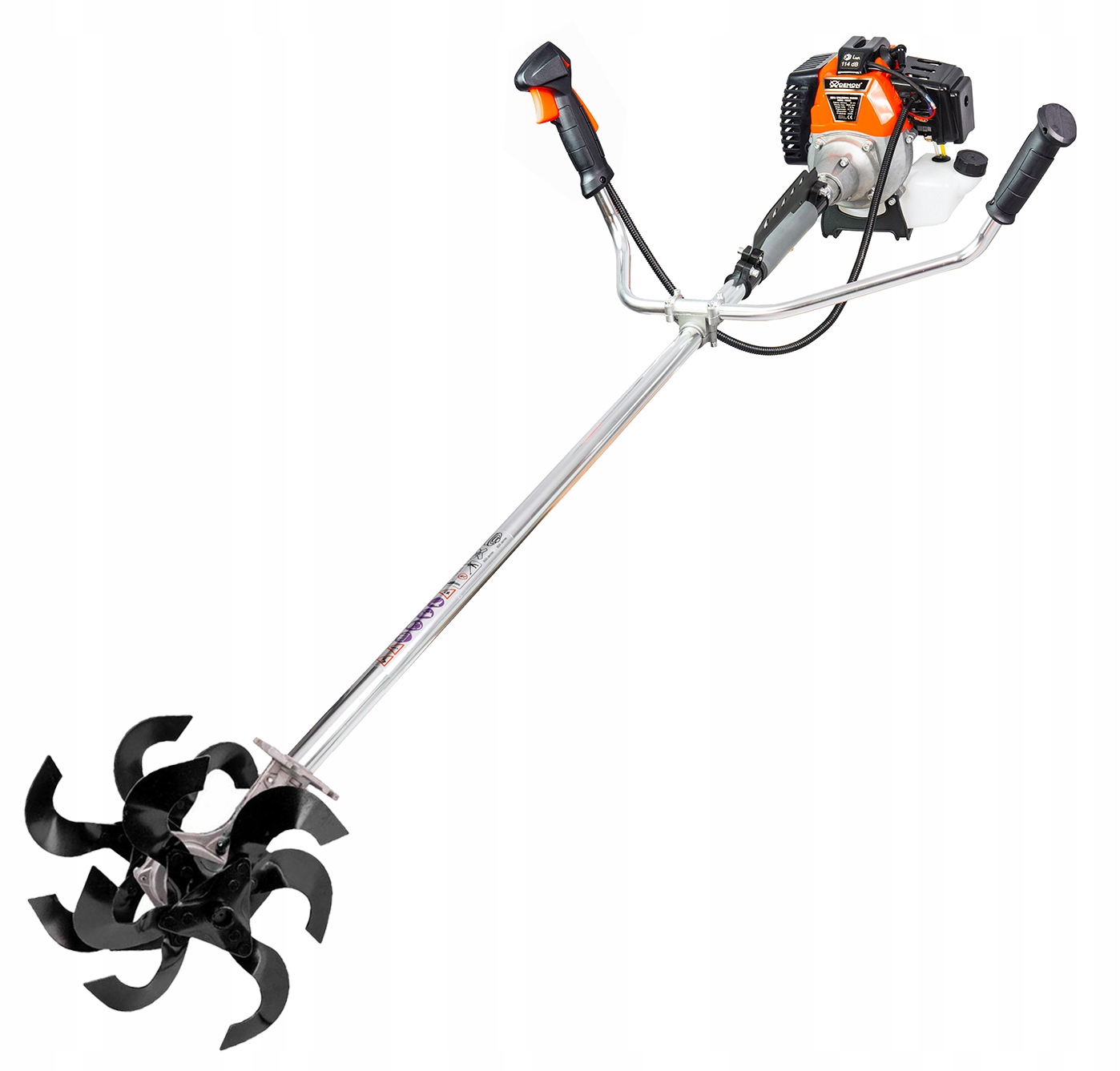 GLEBOGRYZARKA NAKŁADKA PRZYSTAWKA DO KOSY SPALINOWEJ 9 FREZÓW 28MM 26CM 260 Regulacja głębokości roboczej bez regulacji