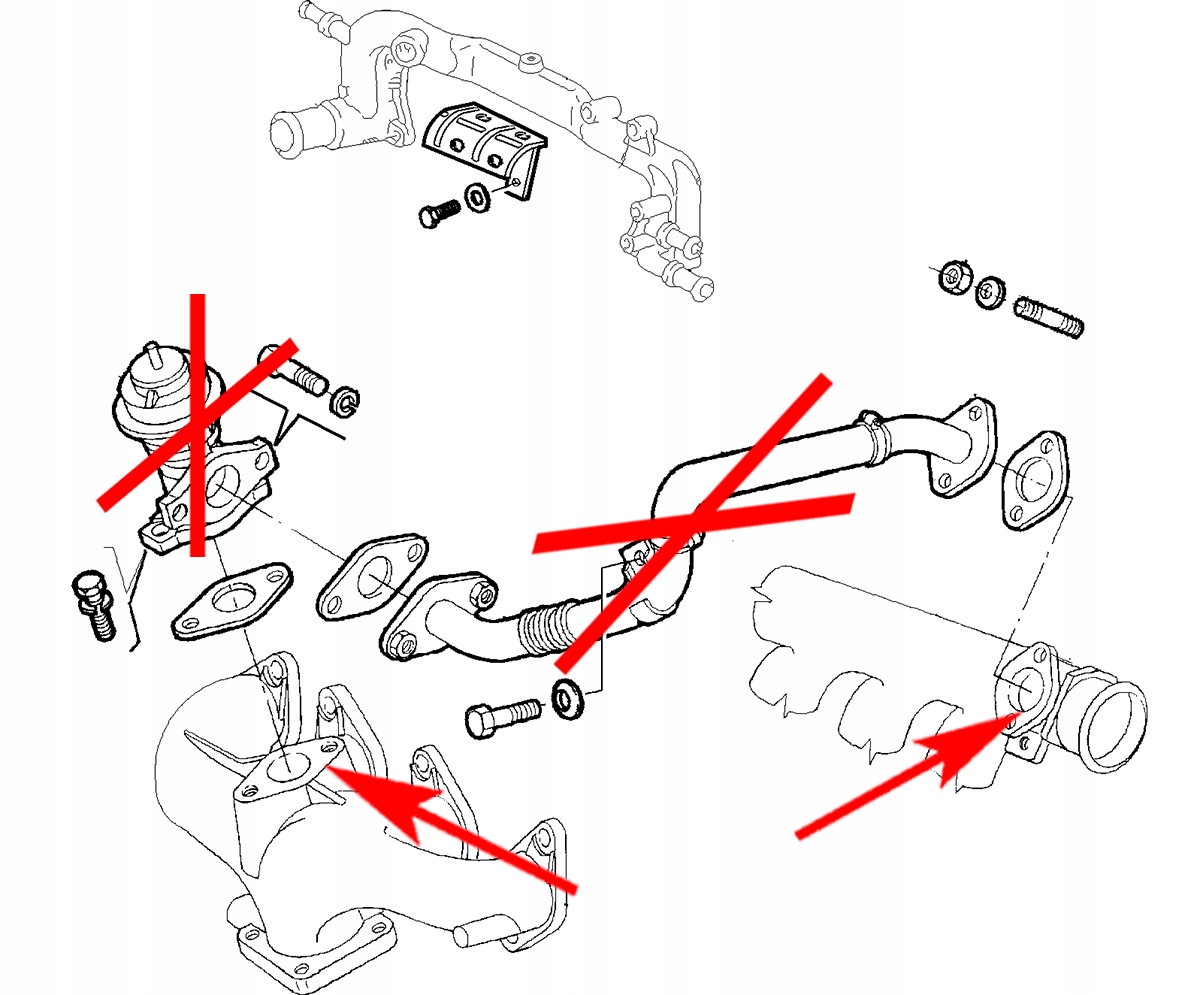 Zaślepka EGR FIAT ALFA LANCIA JTD CF2 1.9 2.4 EAN (GTIN) 5904689296943