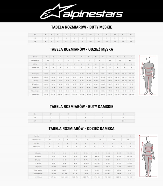 KURTKA SPORTOWA NA MOTOR ALPINESTARS T-JAWS V3 XL Rodzaj Męskie