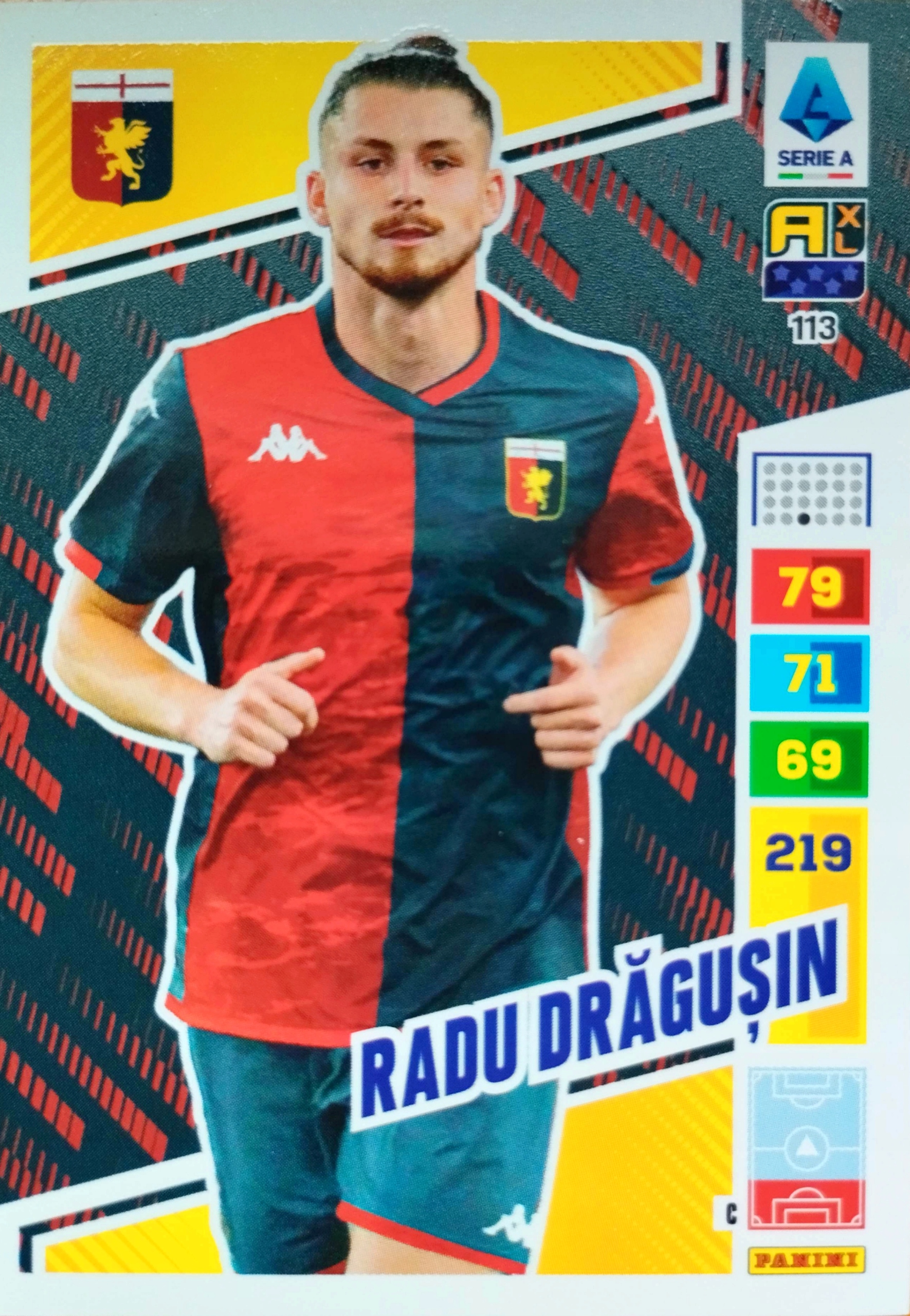 Panini Calciatori Liga Włoska 2023 2024 113 Radu Dragusin Genoa