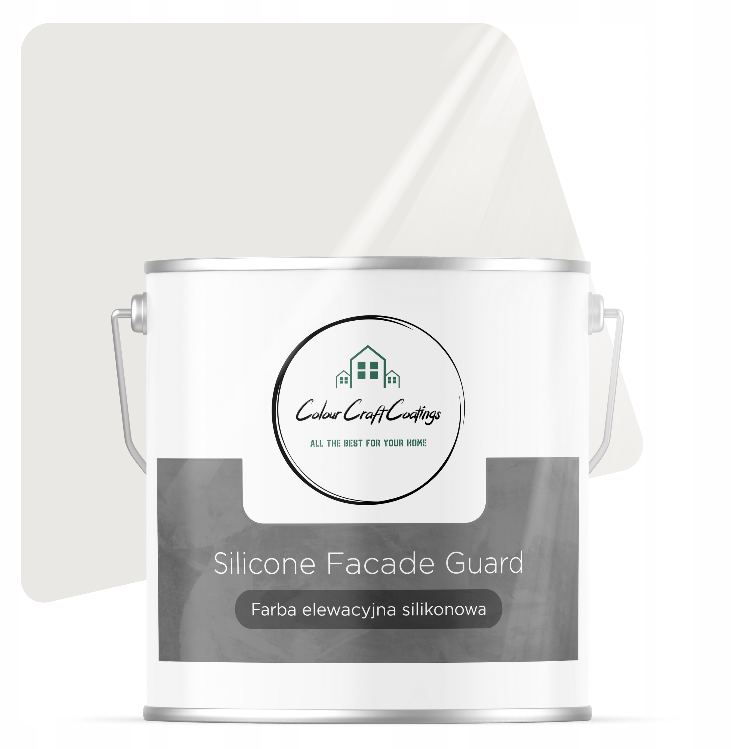 Barva Silikonová Fasádní Barva 5L Šedá Světlá F271