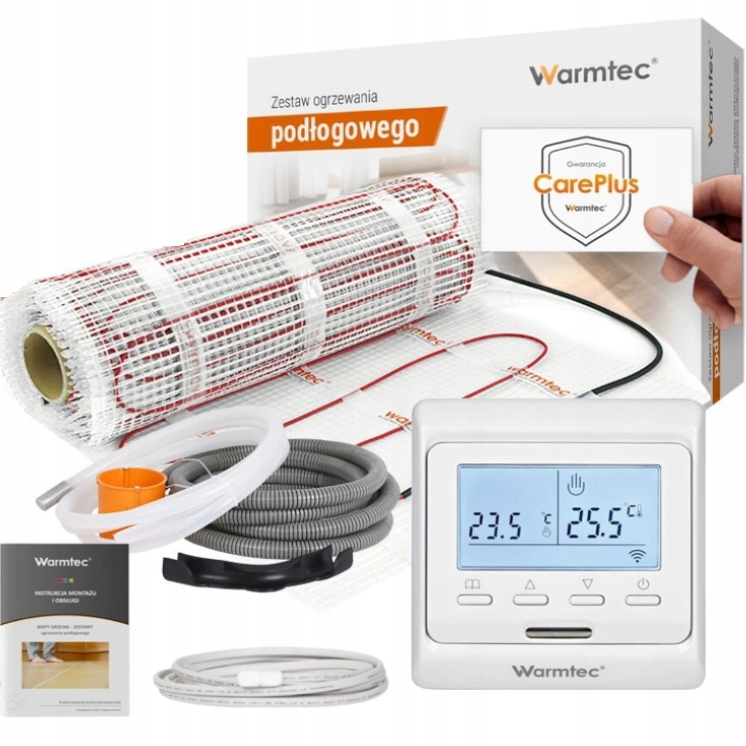 Mata Grzejna Grzewcza Warmtec Zestaw DS2-160/T510 16 m2 Sterowanie WiFi