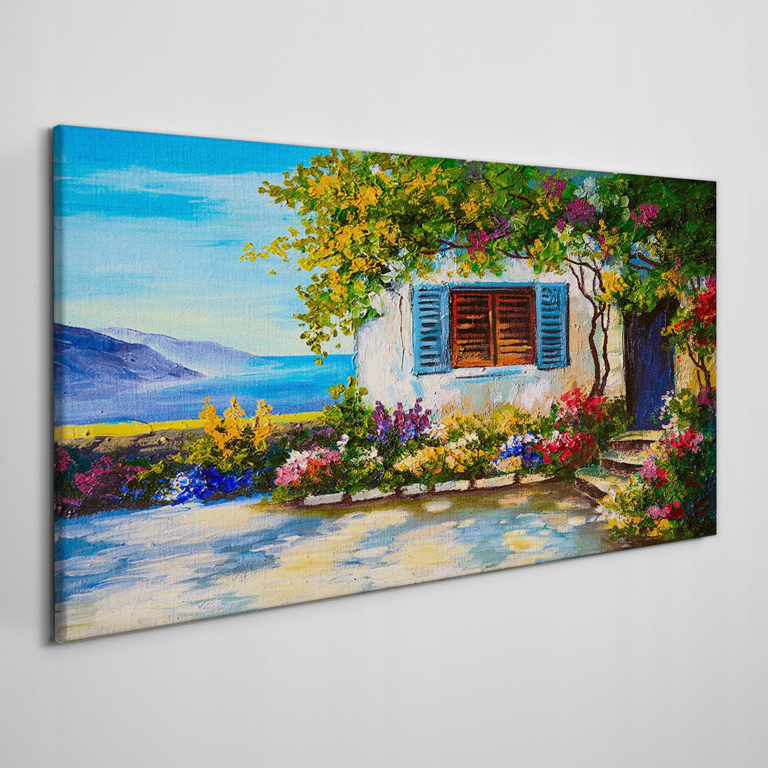 

Obraz na ramie płótno Kwiaty morze niebo 100x50 cm
