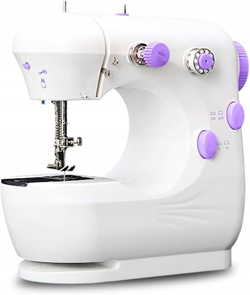Maszyna Do Szycia Mini Domowa 12 Ściegów Szwów Przenośna Z Pedałem
