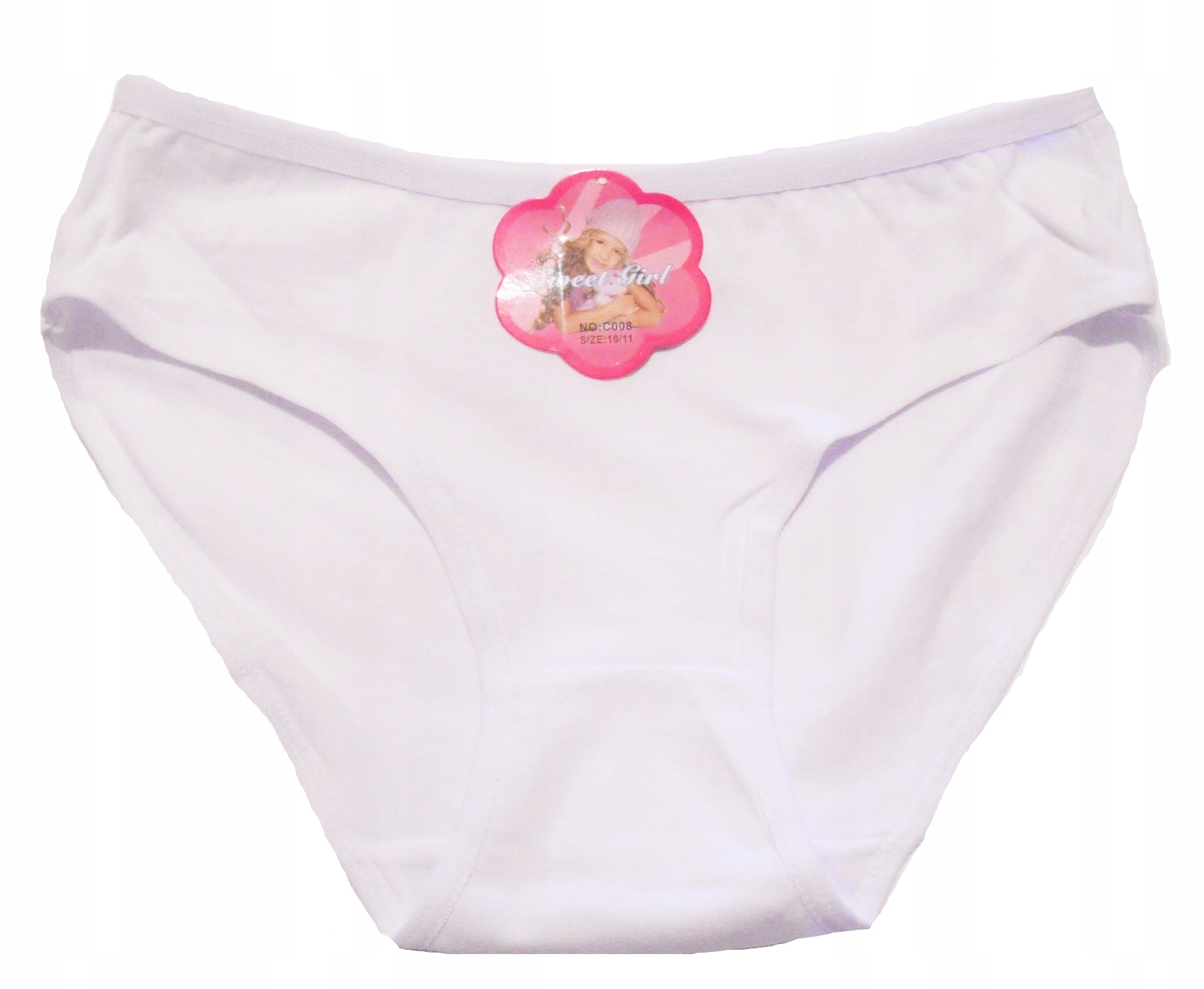 Трусики трусы для девочек белый хлопок 4-5 л