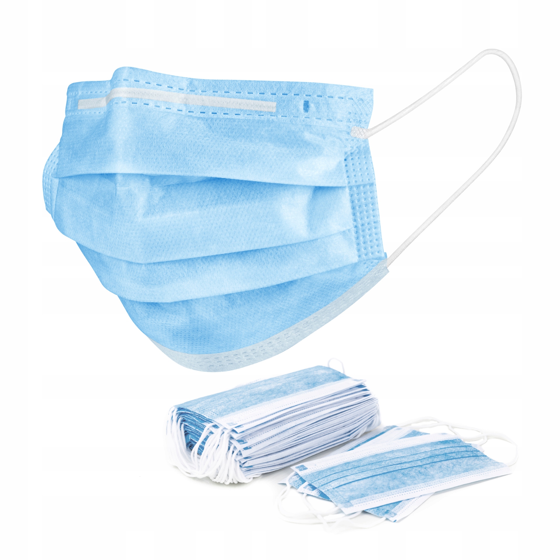 

100 X Maska Maseczka Ochronna 3-WARSTWOWA Na Twarz