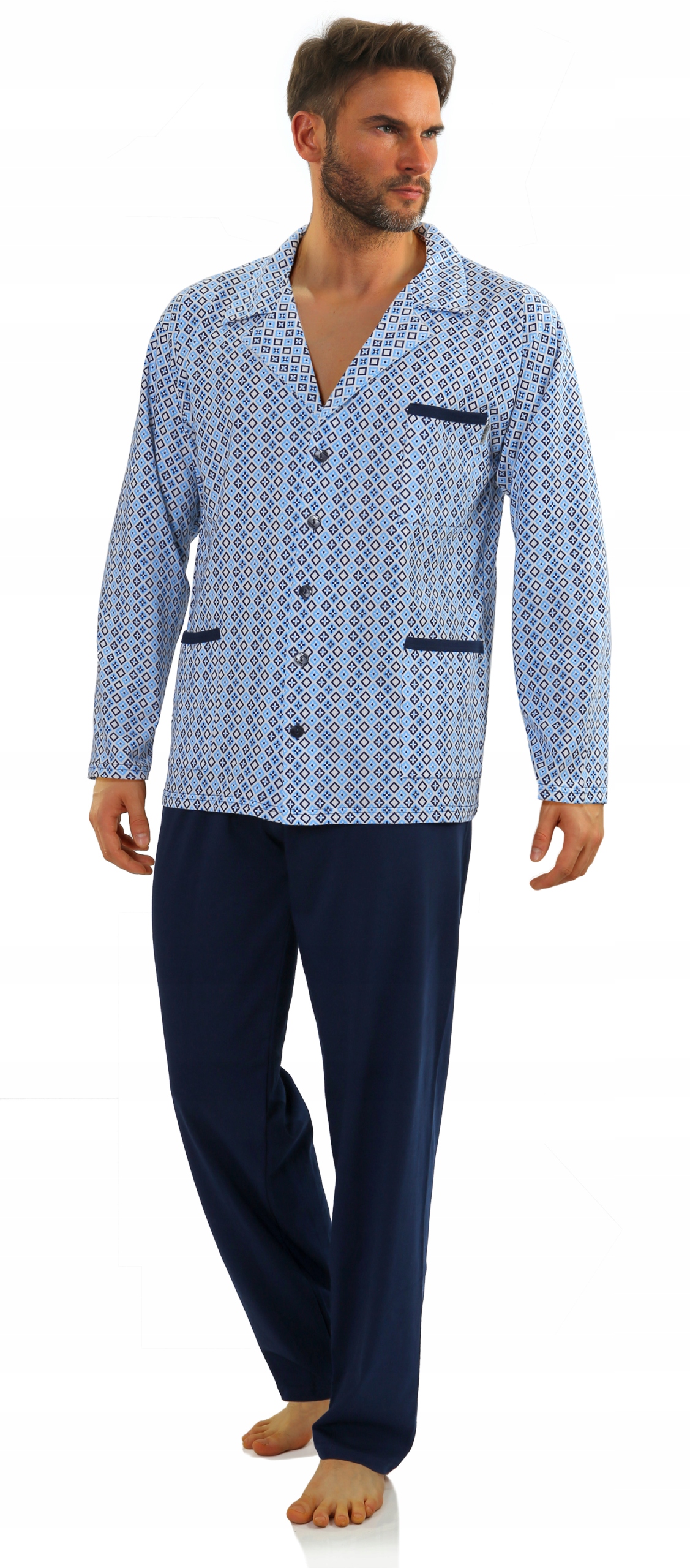 Sesto Senso Pánské pyžamo s vzory, velikost XL