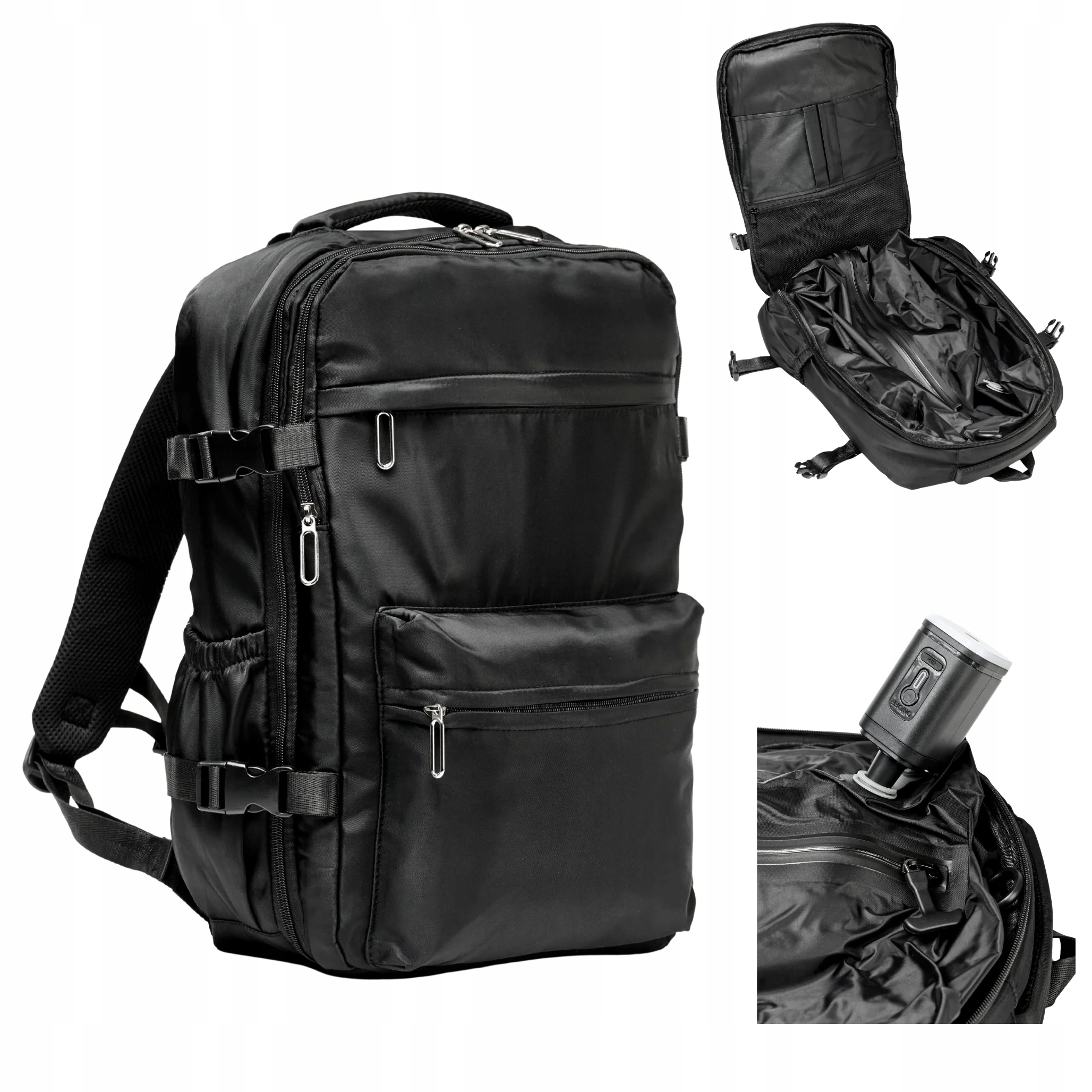 Plecak podróżny próżniowy do samolotu 45x31x18 cm z pompką Bagaż Podręczny