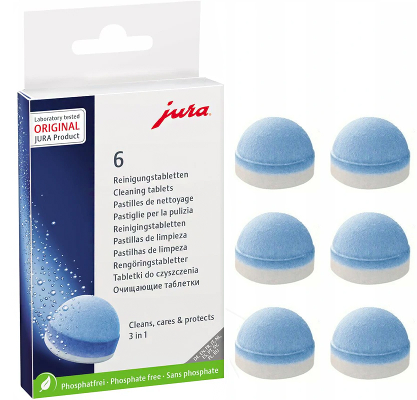 

Tabletki Czyszczące Ekspres Jura Oryginalne 6 Szt