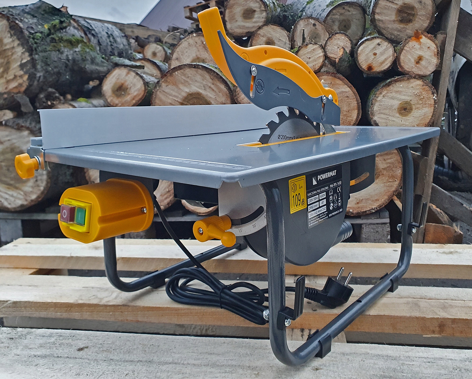 PIŁA STOŁOWA PILARKA KRAJZEGA DO CIĘCIA DREWNA CYRKULARKA 3 TARCZE 20/40/60 Maksymalna wysokość cięcia 45 mm