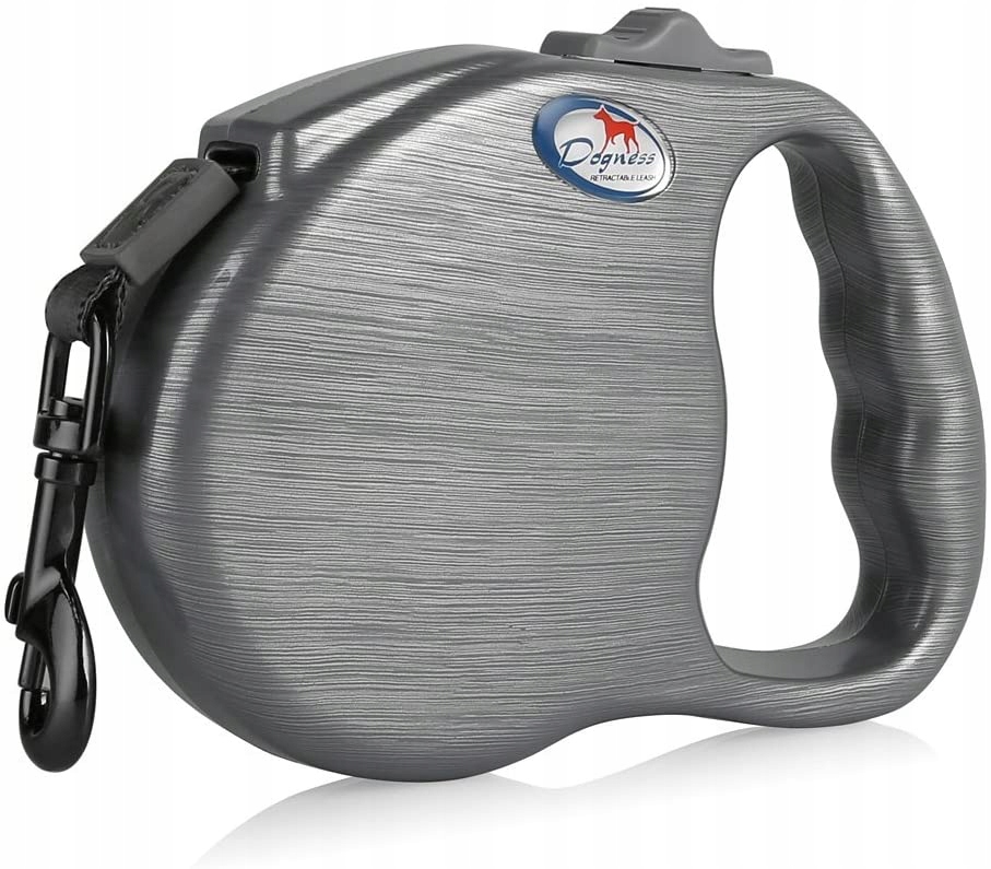 

Smycz aut. Dogness Fashion taśma 4 m (M) srebrna