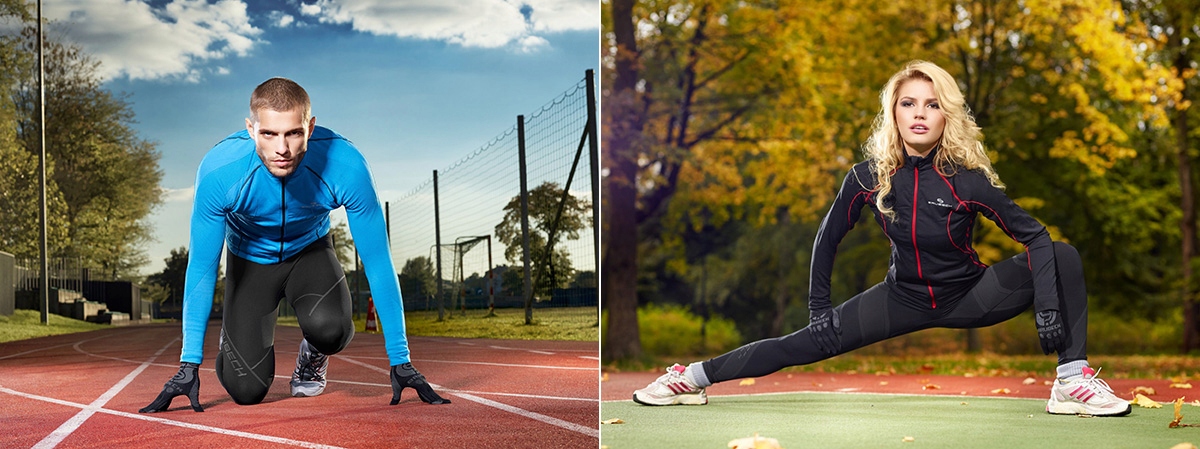 RĘKAWICZKI TERMOAKTYWNE DO BIEGANIA BRUBECK Materiał dominujący poliamid