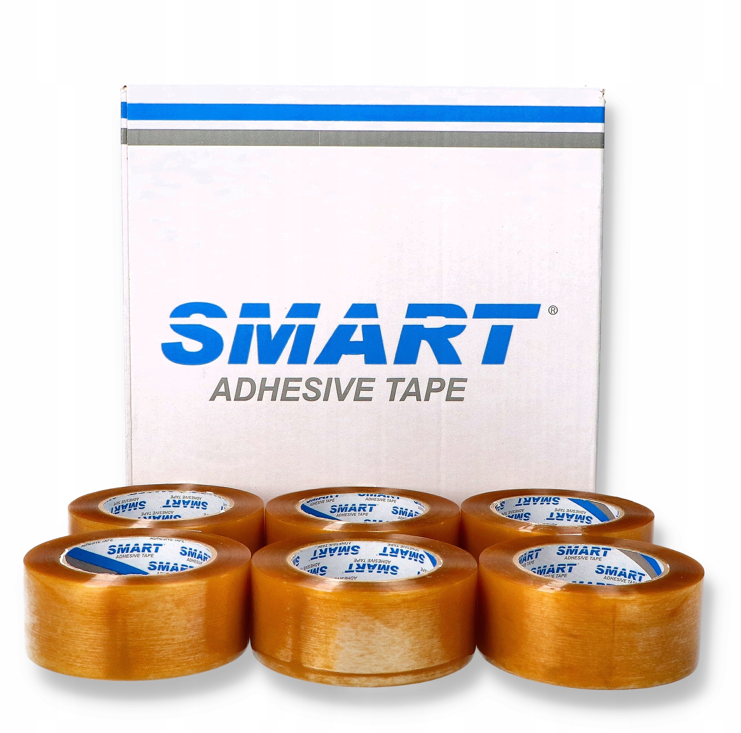 36x Taśma pakowa 48x66 Smart kauczuk transparent mocna solvent 48 mm x 66y