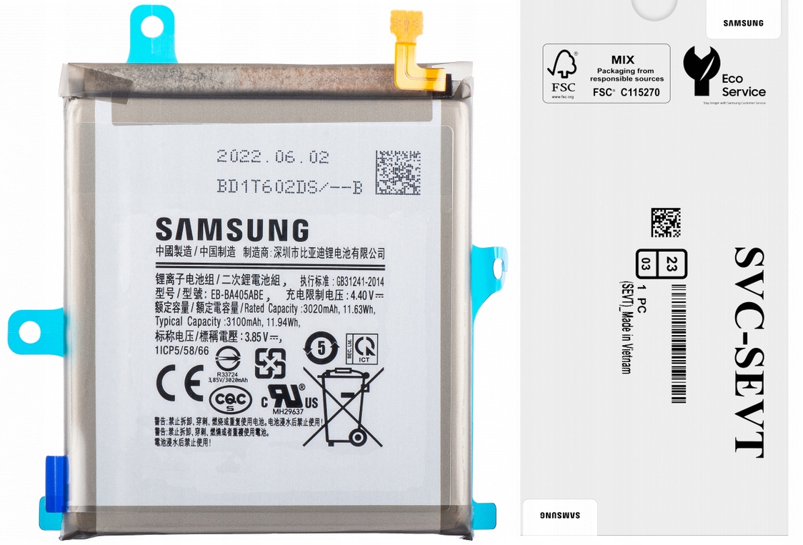 Originální Baterie Samsung Galaxy A40 |SM-A405| EB-BA405ABE Service Pack