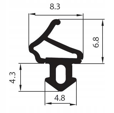 10m+Klej Uszczelki do okna okien KAL-8 ALUPLAST Kod producenta KAL-8 10m+klej