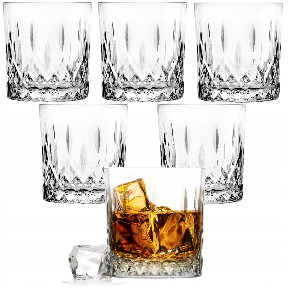 

Szklanki Do Whisky Drinków 280ml Zestaw 6szt Grube