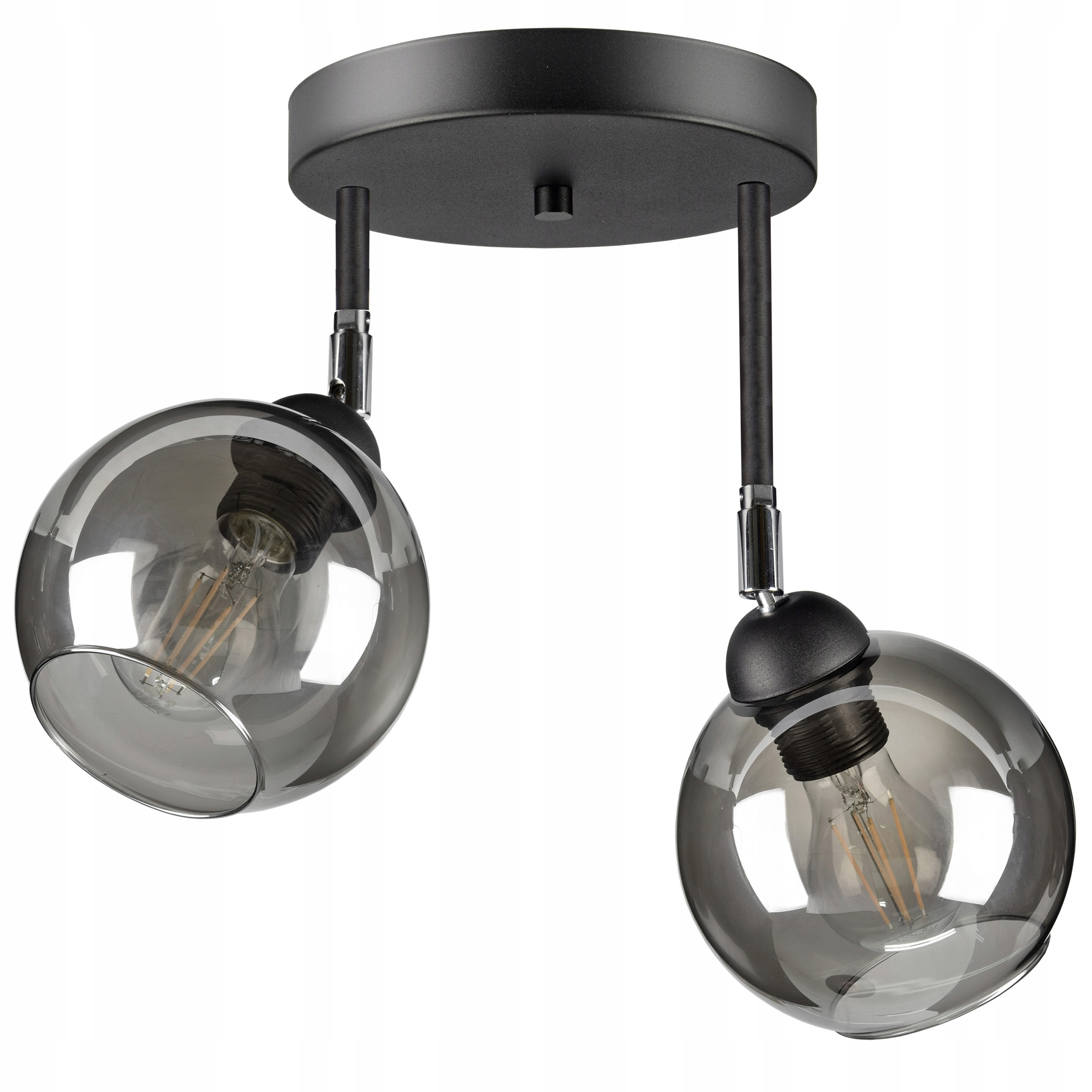 

Szklana Lampa Wisząca Sufitowa Żyrandol Kule Led