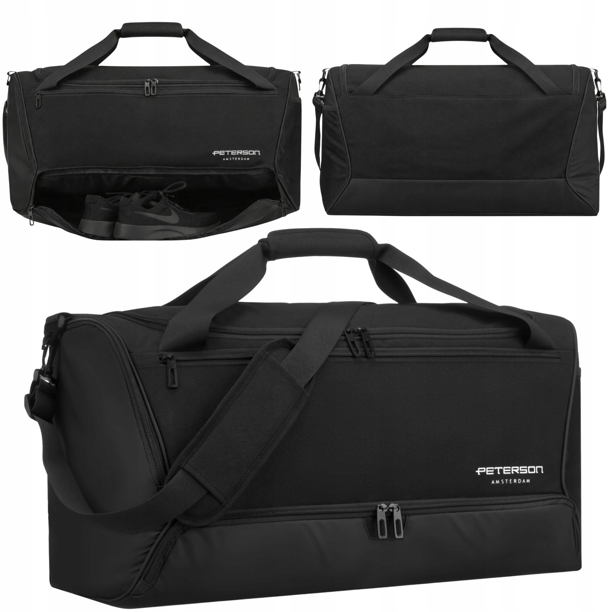Peterson cestovní taška přes rameno sportovní prostorná tréninková