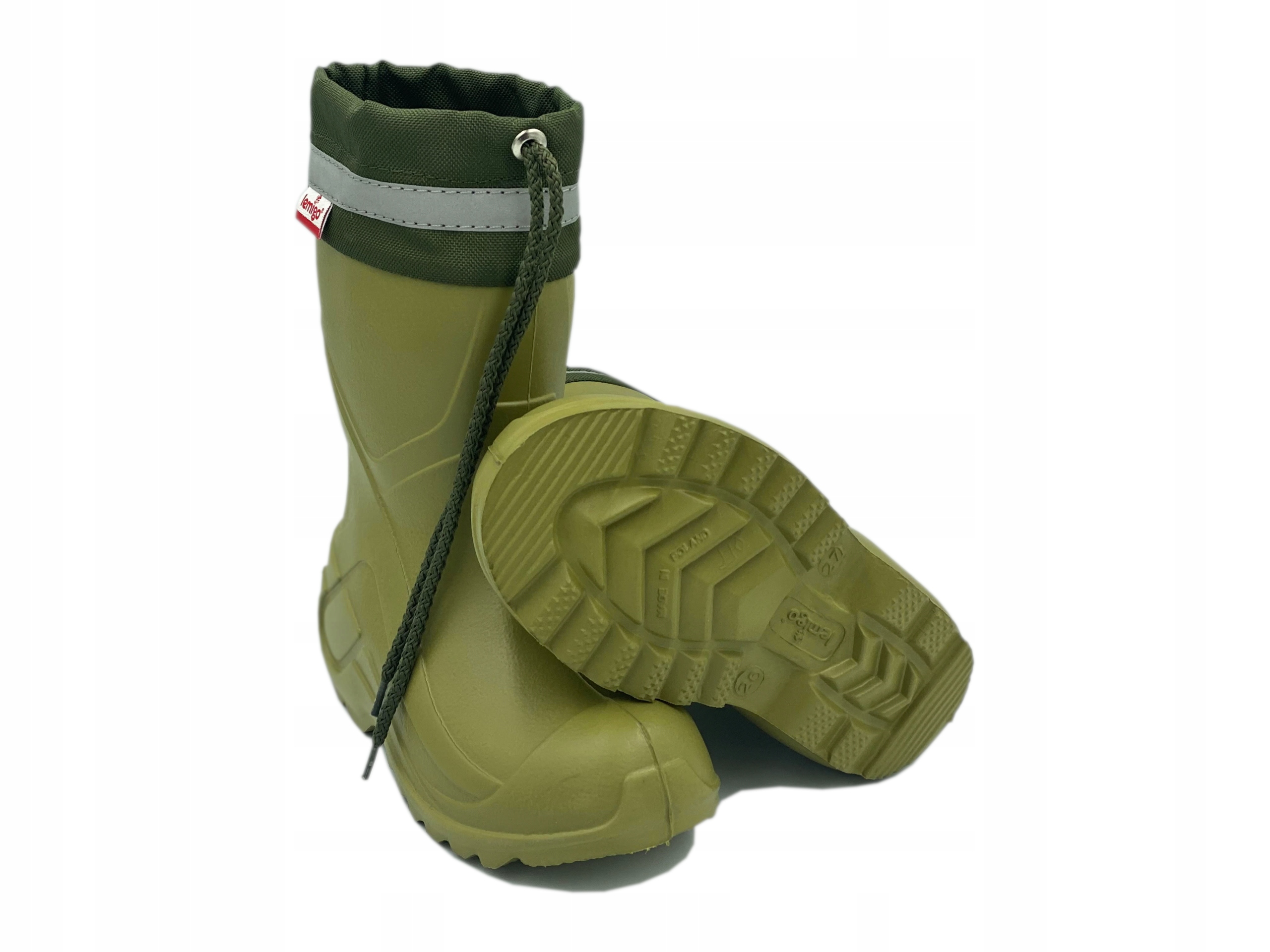 Bardzo lekkie kalosze LEMIGO CAMP oliwkowe POLSKIE roz. 24/25 Kod producenta 762