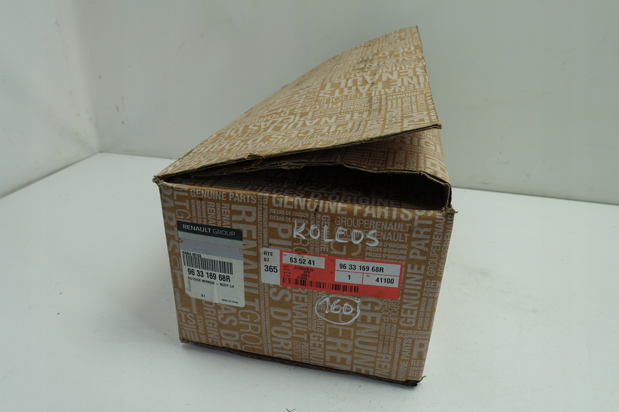 Renault Koleos LUSTERKO lewe KIEROWCY 963316968R