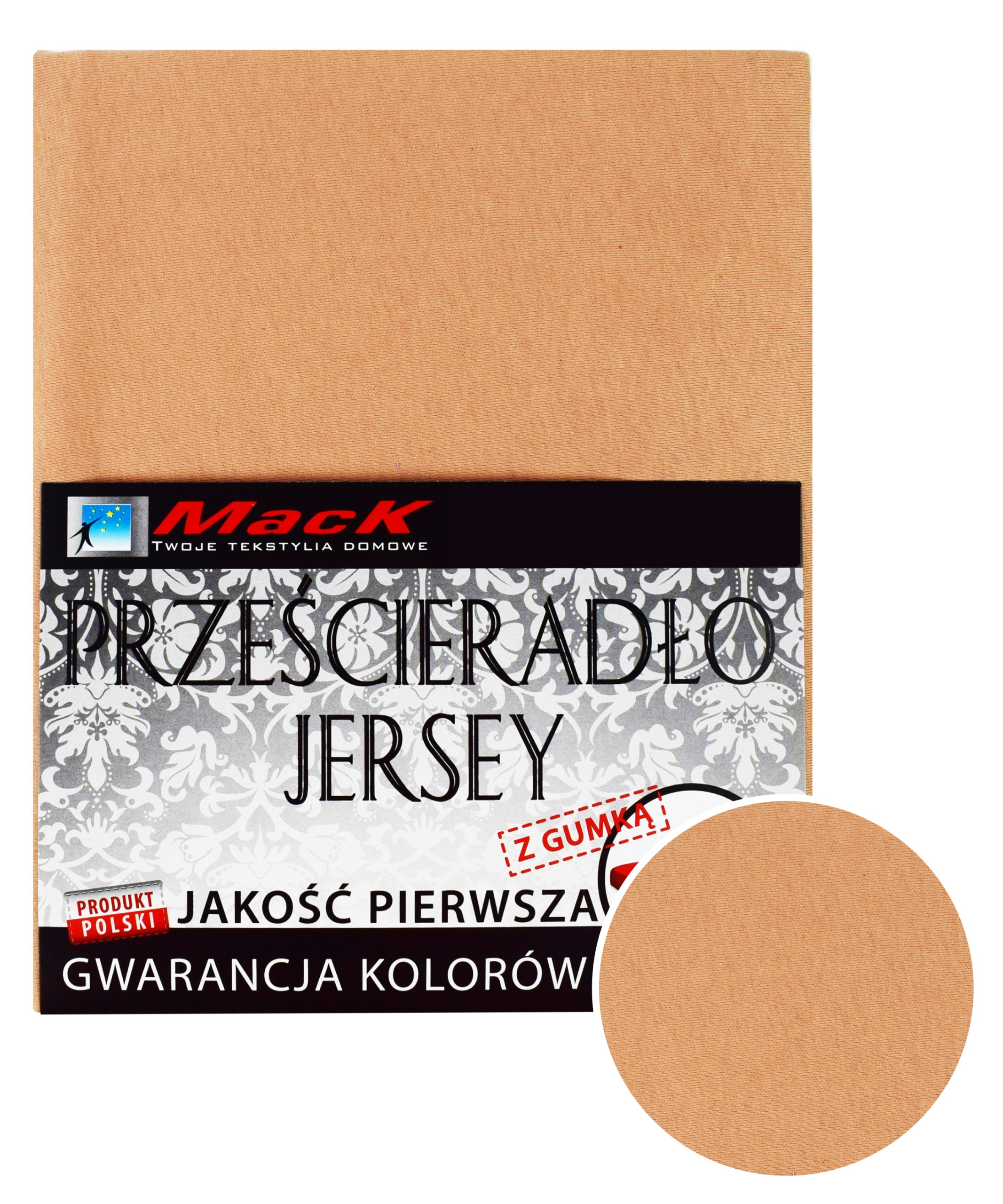 

Prześcieradło Jersey Z Gumką 180X200 ciemny beż