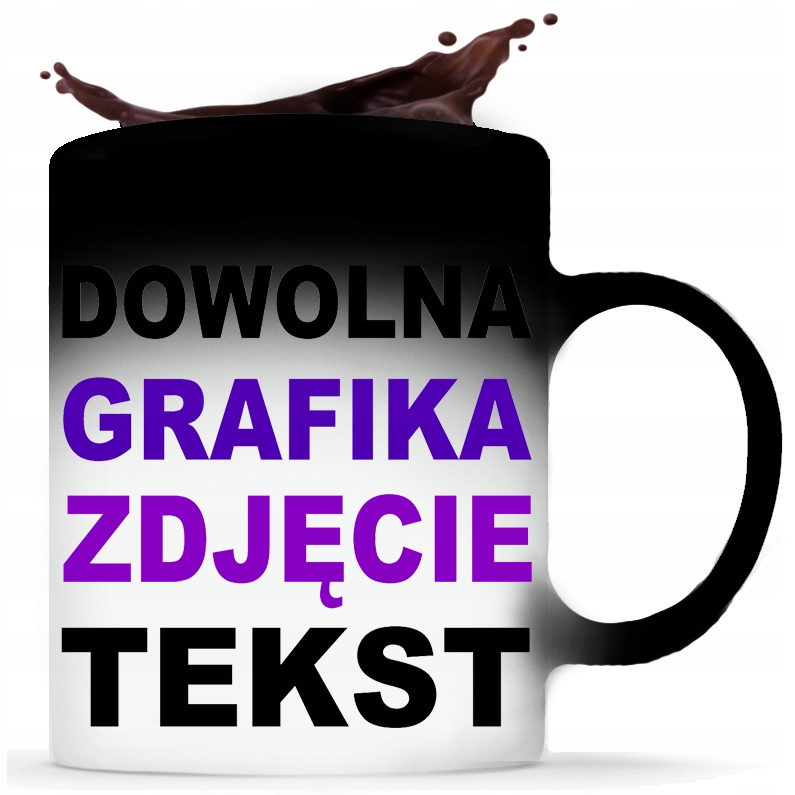 

Kubek Magiczny Z Dowolnym Nadrukiem Kartonik Foto