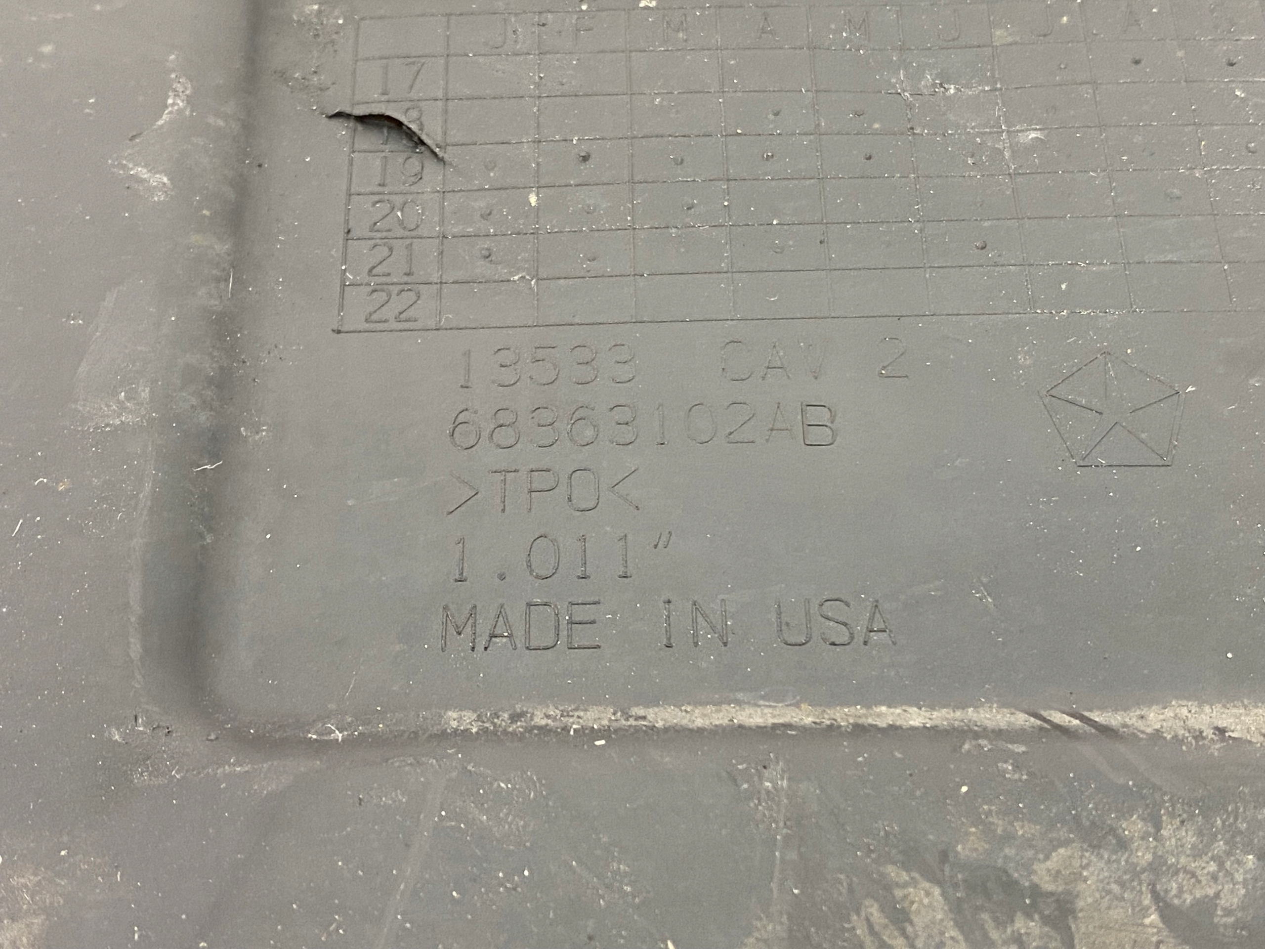 mudguard rear. Dodge Ram 1500 2019+ USA
