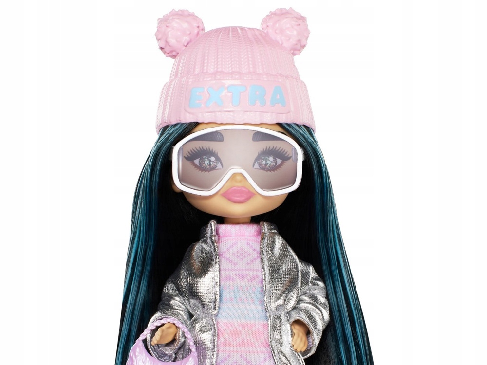 Lalka Barbie Extra Fly Minis w zimowej stylizacji podróżniczka ZA5109 Płeć dziewczynki
