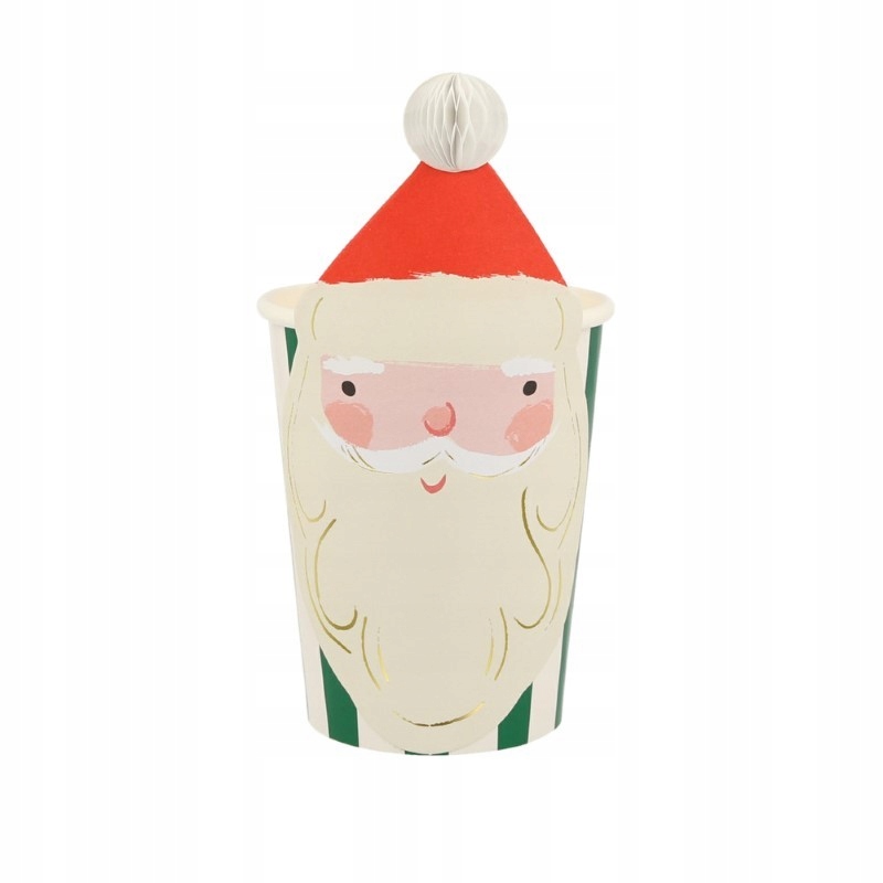 Meri Meri - Kubeczki papierowe 8szt. - Christmas Kolor wielokolorowy
