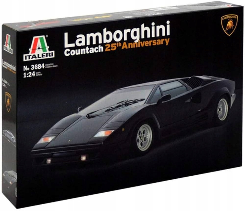 Italeri 3684 Lamborghini Coutach 25th Car Scale 1/24 New