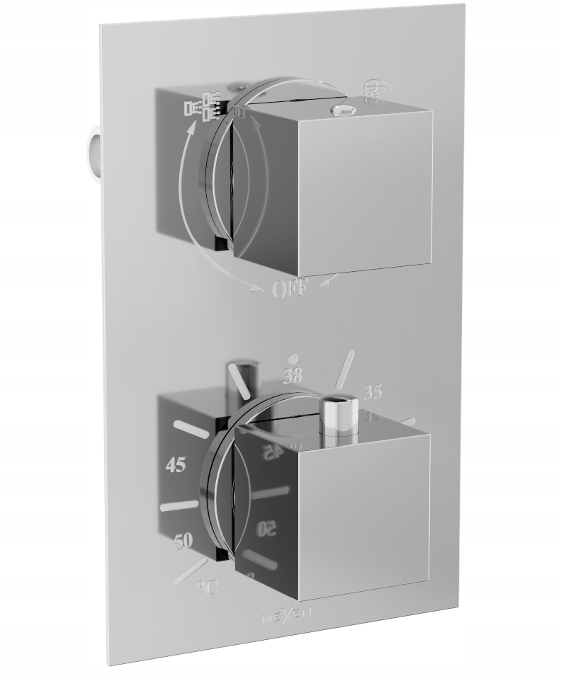 

Mexen Cube Bateria Termostatyczna Podtynkowa Chrom
