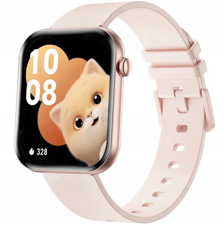 Zegarek dziecięcy Smartwatch Rubicon DF49 pink/pink silicone