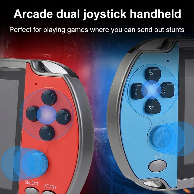 KONSOLA PRZENOŚNA DO GIER X12 PLUS DUŻO GIER 10000 7,1'' POLSKIE MENU Model X12 Plus