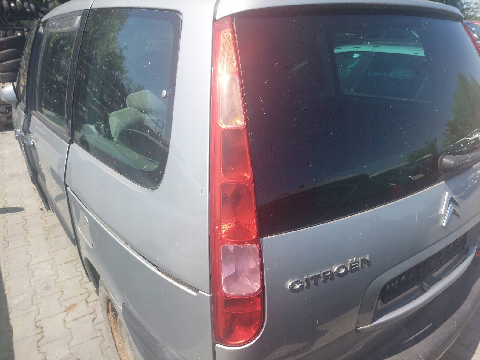 complete rear part CITROEN C8 before lift EBRH trunk door boot bumper lights
