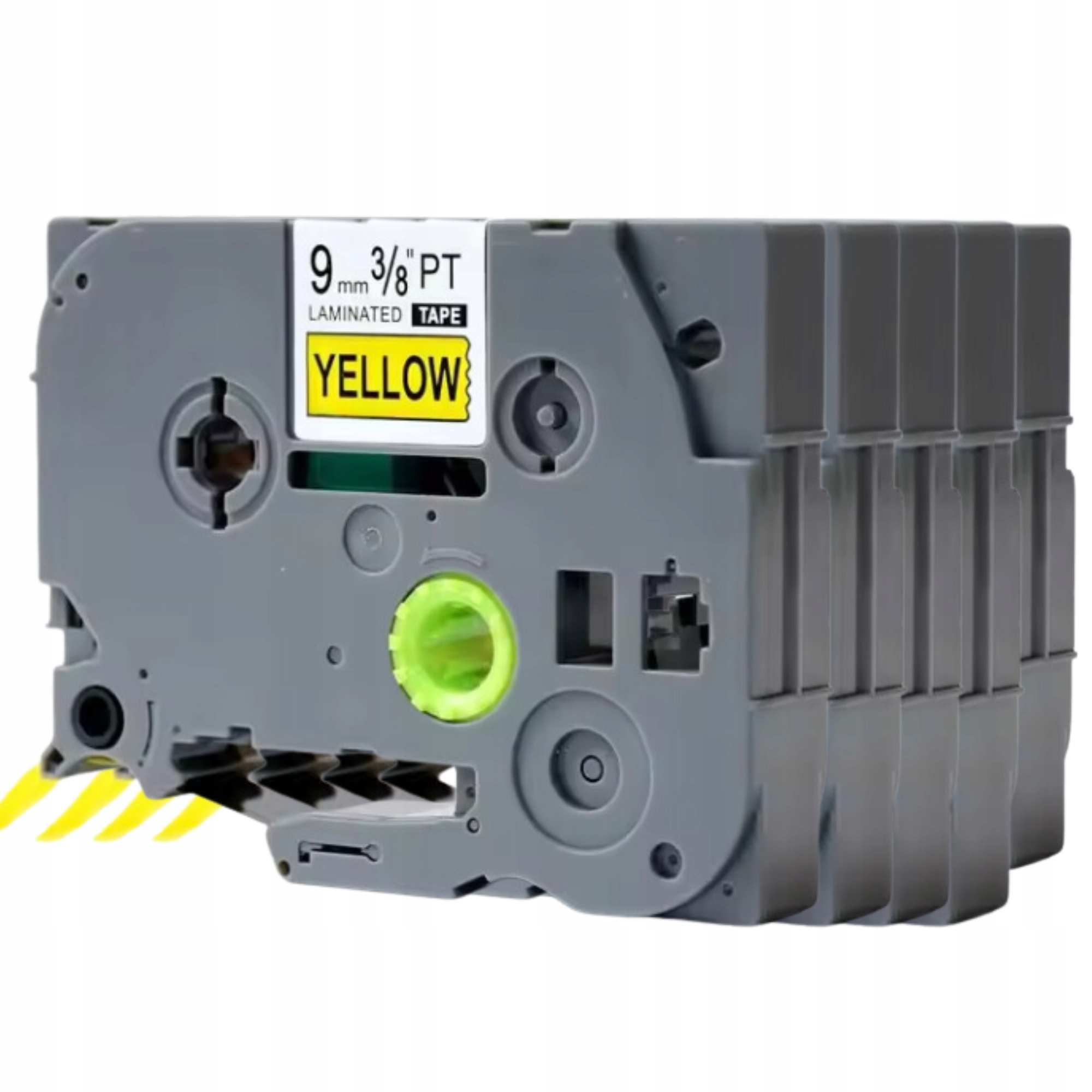 5x Páska pro Brother TZ-621 Černá na žluté Odolná A Spolehlivá