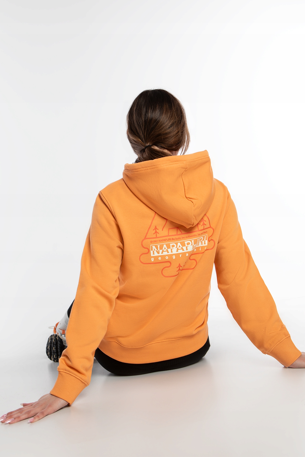 Mikina S Kapucí Napapijri B-faber H W Orange NP0A4HO1A641 S