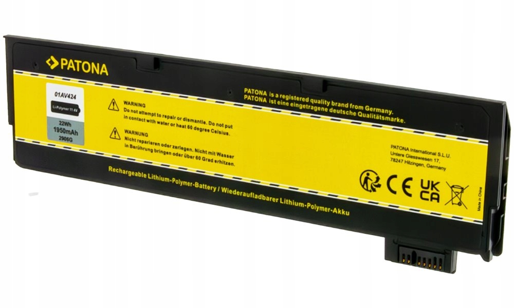 Patona baterie pro ntb Lenovo Thinkpad T570/A475 1950mAh Li-Pol 11,4V 01AV4