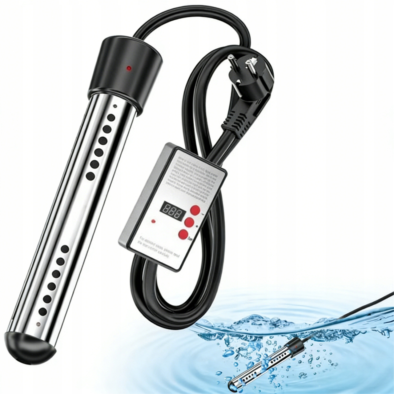 Ponorný Bazénový Ohrievač Vody S Časovačom 3000 W