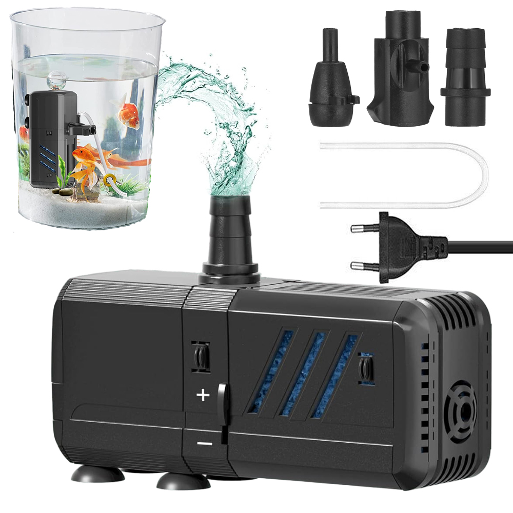 Levně Vnitřní Filtr Pro Akvárium Pěnová Pumpa 500L/h Provzdušňování Regulace