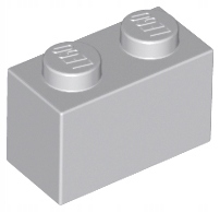 

Lego 3004 Klocek 1x2 szary jasny Nowy (1g)