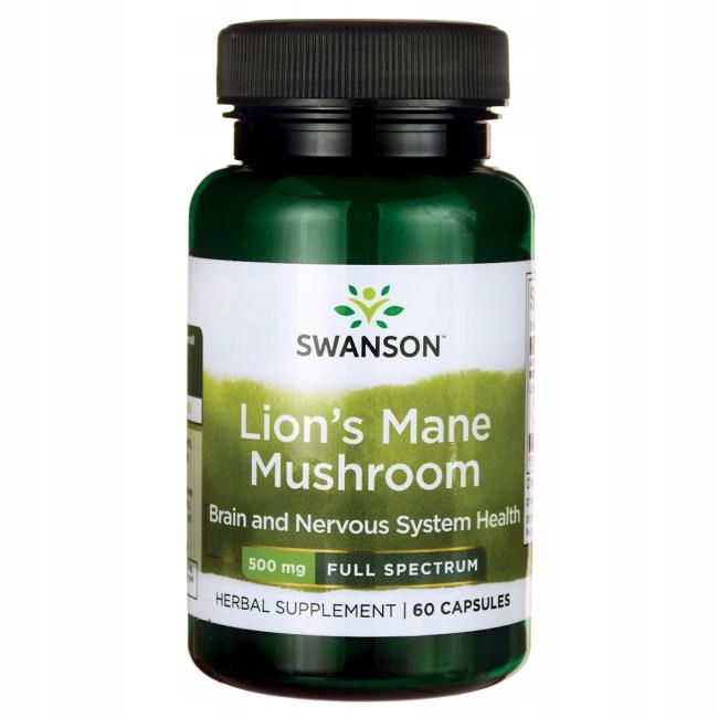 

Swanson Lion's Mane Soplówka Jeżowata 60 kap 500mg