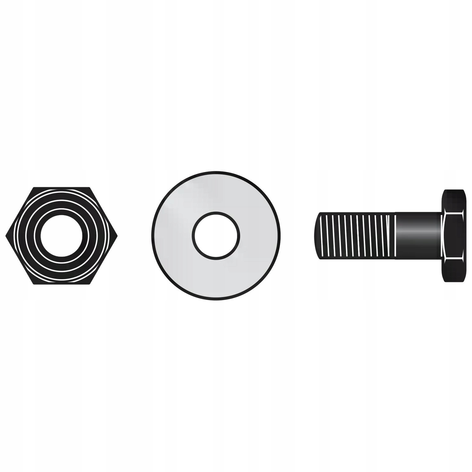 KOMPLET WYMIENNY DO SEKATORA: ŚRUBA I NAKRĘTKA do 31, 32 FELCO 30/90